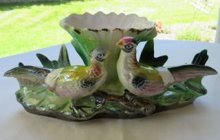Vintage Pheasant Bird Planter Vase Ireland Made In Japan