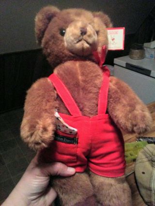 Schmid Musical Gordon Fraser Plush Teddy Bear 11 " Wind - Up Stuffed Animal 1984