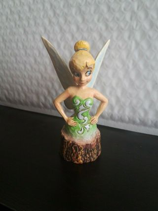Jim Shore Tinkerbell Carved By Heart Figurine With Box.