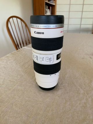 400ml 70 - 200mm F2.  8 Coffee Cup For Canon Fans Usm Thermos Camera Lens Mug