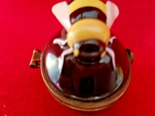 Vintage Bee Happy Trinket Box Dept 56 Hand Painted