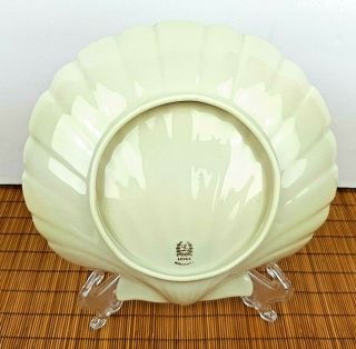 Lenox Aegean Shell Chip and Dip Serving Bowl Dish Made in USA Ivory Gold Trim 3