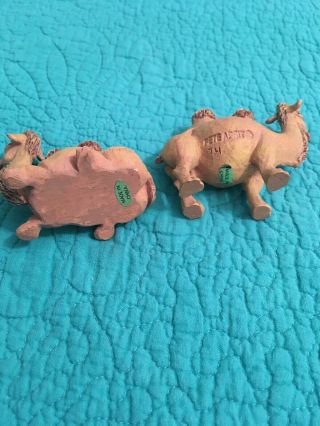 Set Of 2 Vintage Camel Figurines Holy Herd Noah’s Ark By Pete Apsit 1994 5