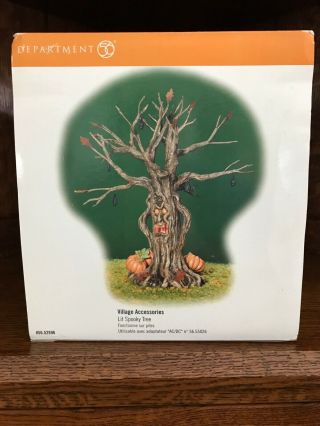 Dept 56 Halloween Village Accessories Lit Spooky Tree.