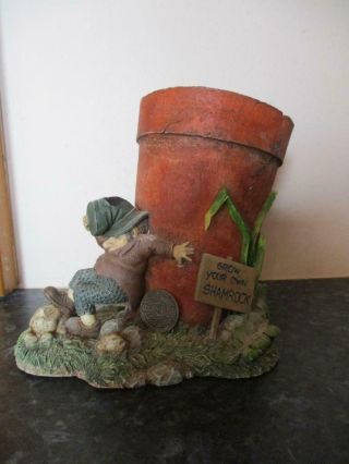 Collectable Declan Finnigans Leprechaun Grow Your Own Shamrock Flower Pot