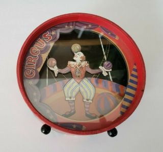 Vintage Otagiri Musical Box Bank Circus Clown French Can Can Japan