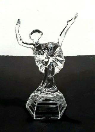 Crystal Glass Ballet Dancer Ballerina Figure Figurine Statue