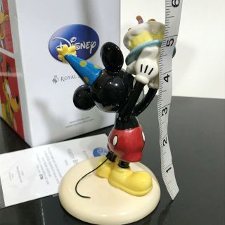 ROYAL DOULTON Disney Happy Birthday Mickey Mouse Porcelain Figurine Art Statue 2