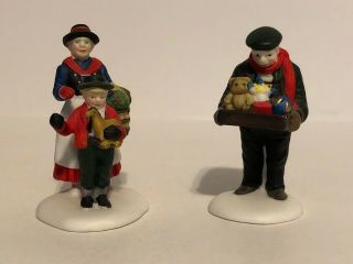 2 Miscellaneous Dept 56 Village Accessories - Woman & Child,  Man With Gifts.  Read