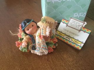 1990’s Enesco Friends Of The Feather Harmony “leaf Dancer” 145092