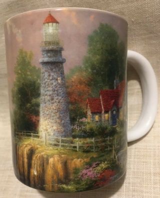Thomas Kinkade Amcal The Light Of Peace Coffee Mug Cup For The Gift Of Art.