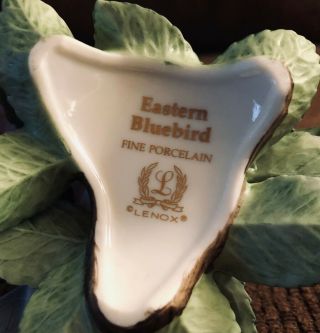 Vinage Lenox Eastern Bluebird Porcelain 3