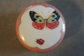 Tiffany Limoges French Dresser Box With Butterflies Dragonflies