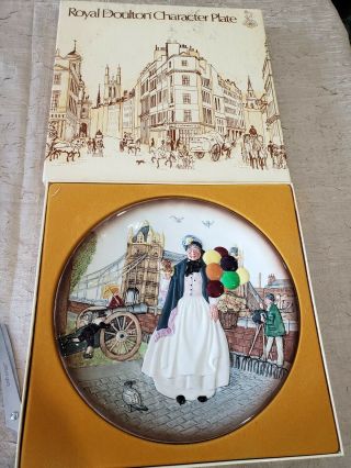 Royal Doulton Biddy Penny Farthing 3d Plate D6666 1981 Decorative Art England