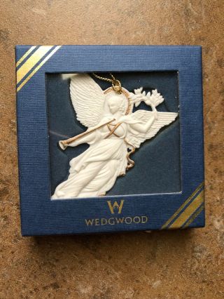 Wedgwood Peace Angel Christmas Ornament Nativity Series White Jasper 1998