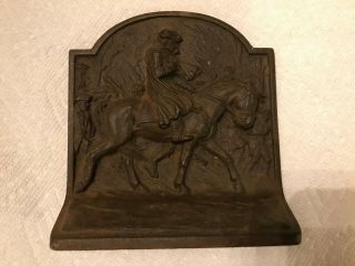 George Washington Valley Forge Revolutionary War Cast Iron Metal Hubley Bookend 2