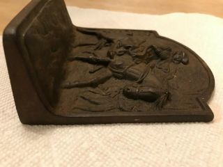 George Washington Valley Forge Revolutionary War Cast Iron Metal Hubley Bookend 8