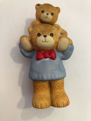 Lucy And Me Bears - On His Shoulders - Enesco Lucy Rigg - Artist Signed