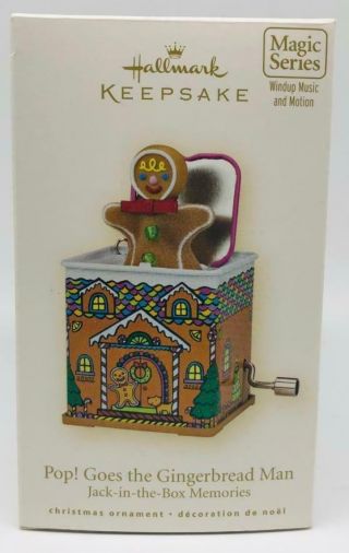 2008 Pop Goes The Gingerbread Man Hallmark Ornament 4 Jack in The Box Memories 3