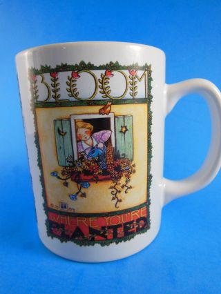 Mary Engelbreit Mug Cup Bloom Where You Are Planted
