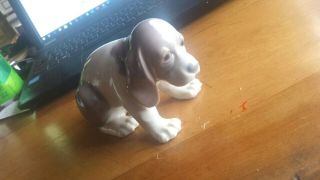 See Collectible Vintage Marked Lladro Porcelain Puppy - Nr