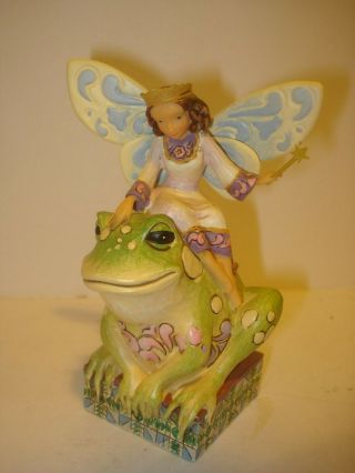 Jim Shore Designs Heartwood Creek " Have You Kissed A Frog Today " Fairy 2009
