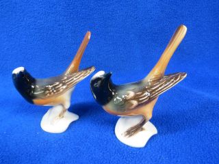 Vintage Goebel Bird Figurines Gartenrotschwanz Redstart W.  Germany