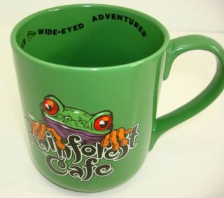 Rainforest Cafe Large Green Frog Tea Coffee Mug 1999 Rio Cha Cha 2