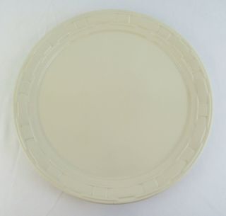 Longaberger Woven Traditions Ivory Pottery Large Serving Platter / Chop Plate
