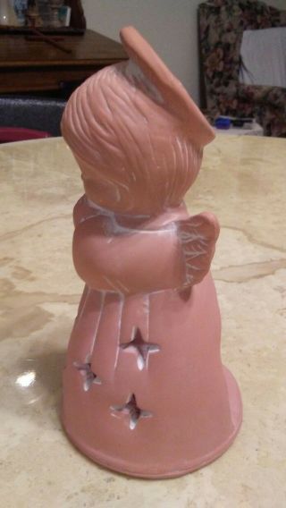 1986 Vtg George Good Corporation Clay Pottery Praying Angel Candle Votive Holder 3