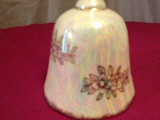 Vintage Norcrest Currier & Ives SPRING Bell Iridescent Multi - colored Porcelain 4