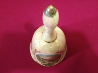 Vintage Norcrest Currier & Ives SPRING Bell Iridescent Multi - colored Porcelain 5