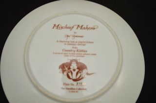 VTG HAMILTON MISCHIEF MAKERS COUNTRY KITIES COLLECTOR PLATE 5