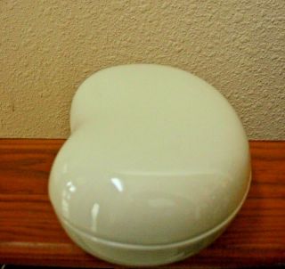 Halston Porcelain Container for Vanity,  Kidney Shaped,  4 