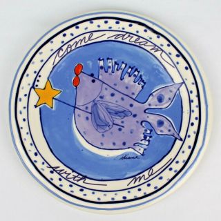 Diane " Come Dream With Me " Fish & Starfish Authentic Stoneware Collector Plate