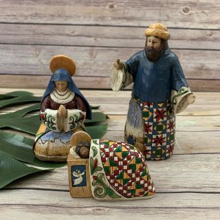 Jim Shore Heartwood Creek Nativity Set Joy To The World Jesus Mary Joseph