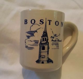 Boston Tea Coffee Mug Cup Old North Church 10 Oz