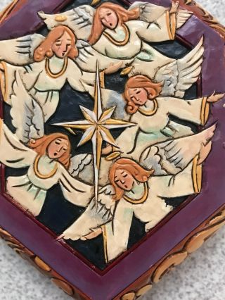 Jim Shore Heartwood Creek Angels Nativity Swivel Box 8