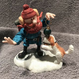 Enesco Rudolph And The Island Of Misfit Toys Yukon Cornelius With Dog 557552 Mib