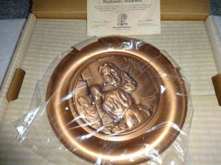 Vintage River Shores 1977 Pure Copper Rockwells Rockwell Collector Plate
