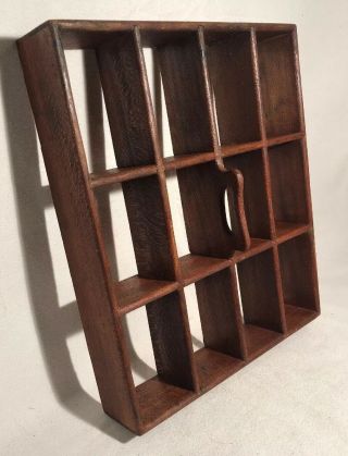 Cute Vintage Wood Wall Hanging Crate Shelf For Miniatures Shadowbox