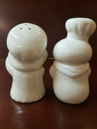 Vintage salt and pepper shakers 1333 Pillsbury Dough Boy and Girl 3