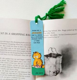 Garfield Bookmark 1978 Show Me A Jogger And I 