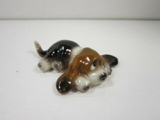 Hagen Renaker Ceramic Miniature Mini Baby Pup Puppy Basset Hound Dog Figurine