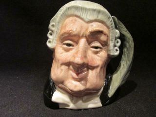 The Lawyer Vintage Royal Doulton 3.  5 " Character Toby Mug D6504 Copyright 1958