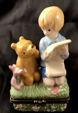 Midwest Of Cannon Falls Trinket Box,  Winnie The Pooh,  Piglet,  Christopher Robbin