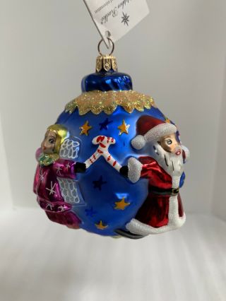 Christopher Radko Circle Of Cheer Christmas Tree Ornament Petite 99 - 991 - 0