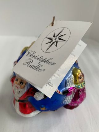Christopher Radko Circle of Cheer Christmas Tree Ornament Petite 99 - 991 - 0 4