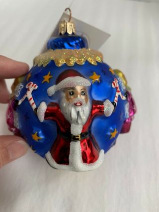 Christopher Radko Circle of Cheer Christmas Tree Ornament Petite 99 - 991 - 0 8