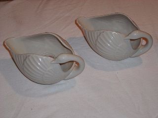 2 Lenox Swan Candle Holders (made In Usa)